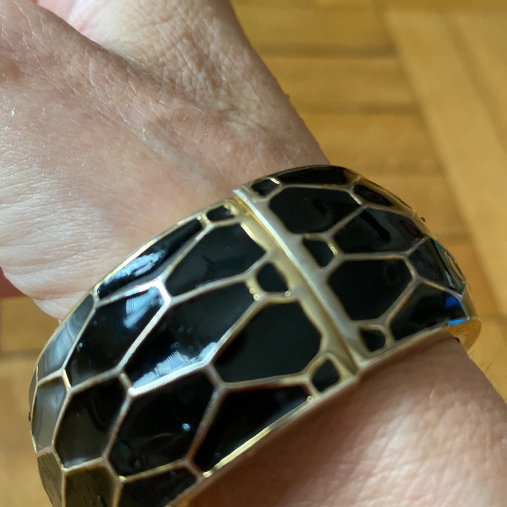 Black Hinged Bracelet! Perfect Condition! - image 4